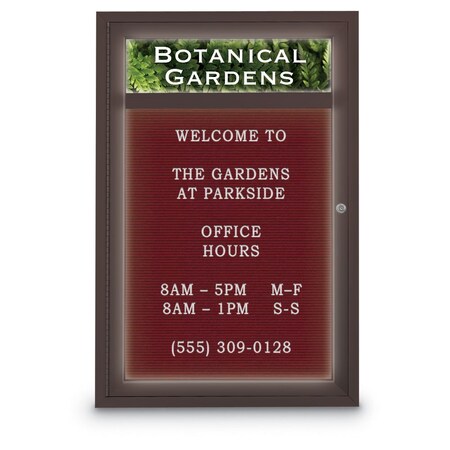 United Visual Products Indoor Enclosed Combo Board, 42"x32", Gold Frame/Black & Pearl UVCB4232G-BLACK-PEARL